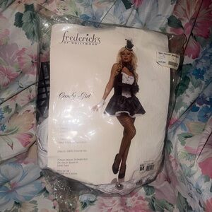 Frederick's of Hollywood Black and White Candy Girl Chemise